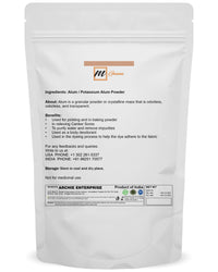 mGanna 100% Natural Alum Powder for Clear and Glowing Skin and Health 100 GMS / 0.22 LBS