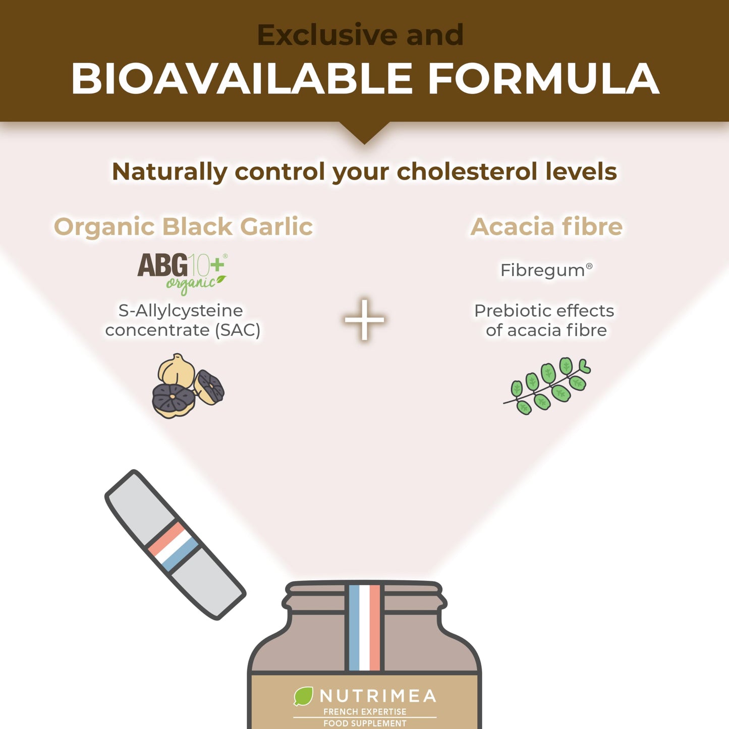 Organic Black Garlic (Fermented) | PATENTED Extract Standardised in S-allyl-cysteine | Immune System Booster | Natural Antioxidant | 90 Vegan Capsules (250mg) | French Expertise