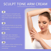 SEMECOMER Sculpt & Tone Arm Cream, Skin Tightening Cream Body, Firming Creams for Loose Skins, Skin Firming Body-Cream, Arm Lift Creams - Deeply Moisturize & Shape for a Sleeker Skins, Smooths Wrinkles - 100ML