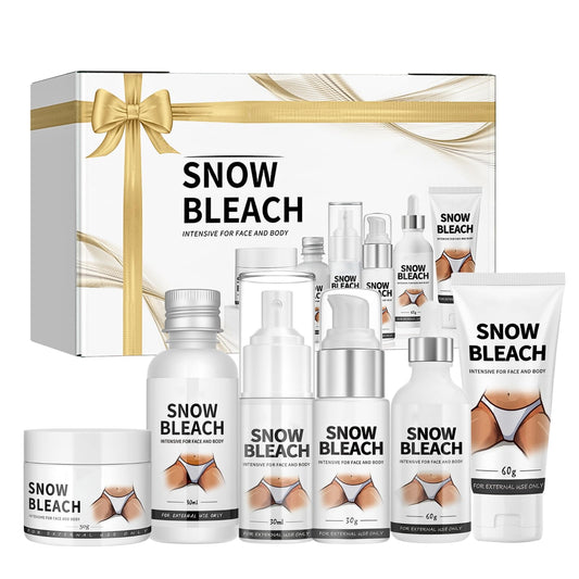6PCS Skin Bleaching Cream Skincare Set, Skin Whitening Cream Set, Skin Lightening Cream, Snow Bleach Cream, Skin Bleach for Face/Intimate Area/Knees/Elbows/Inner Thigh/Armpit