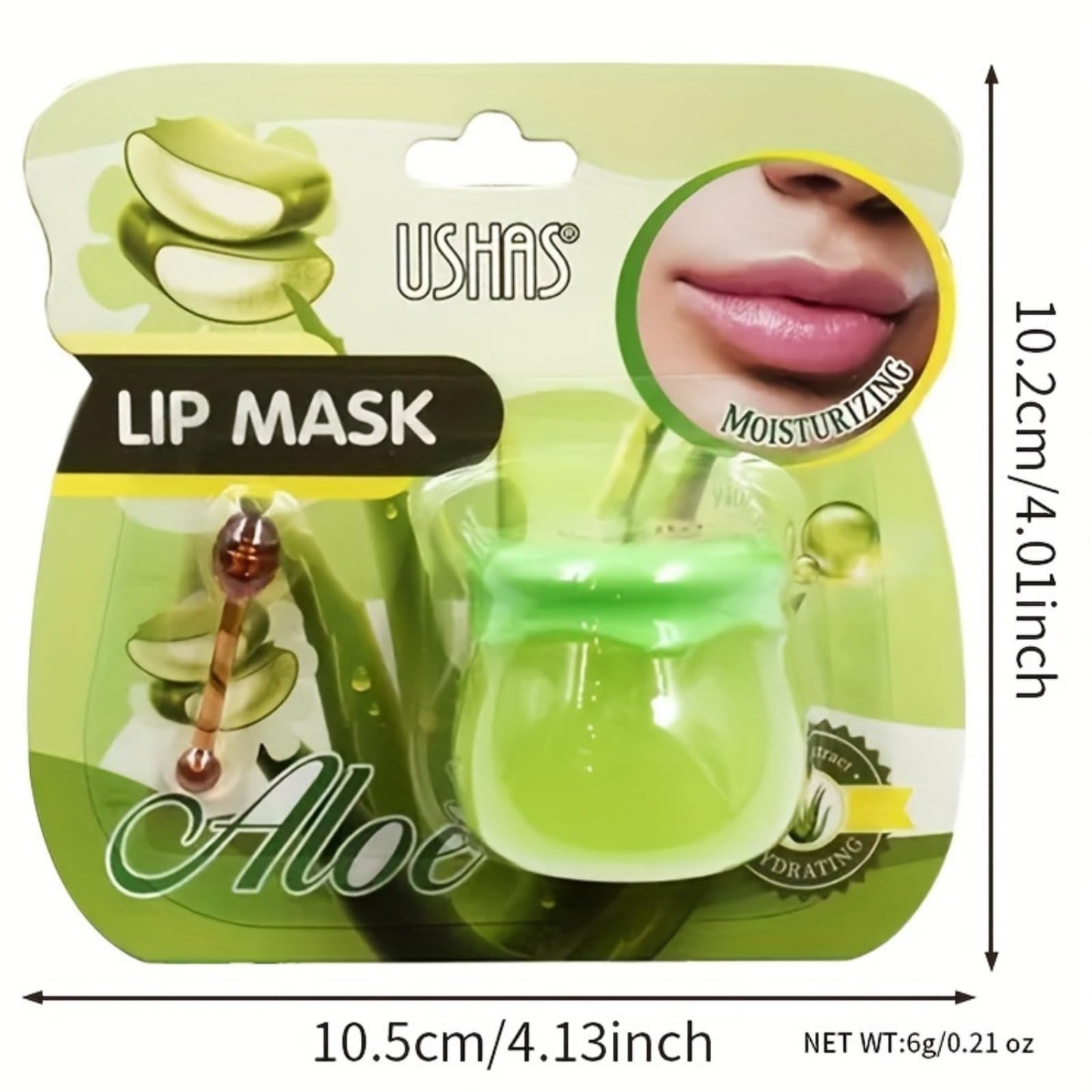 TBeautfave Lip Sleeping Mask, Aloe Vera Lip Mask Overnight Lip Balm Lip Oil Lip Moisturiser Nourishing for Dry Chapped Peeling Cracked Lips Lip Plumper Fades Lip Lines Lip Repair Lip Care