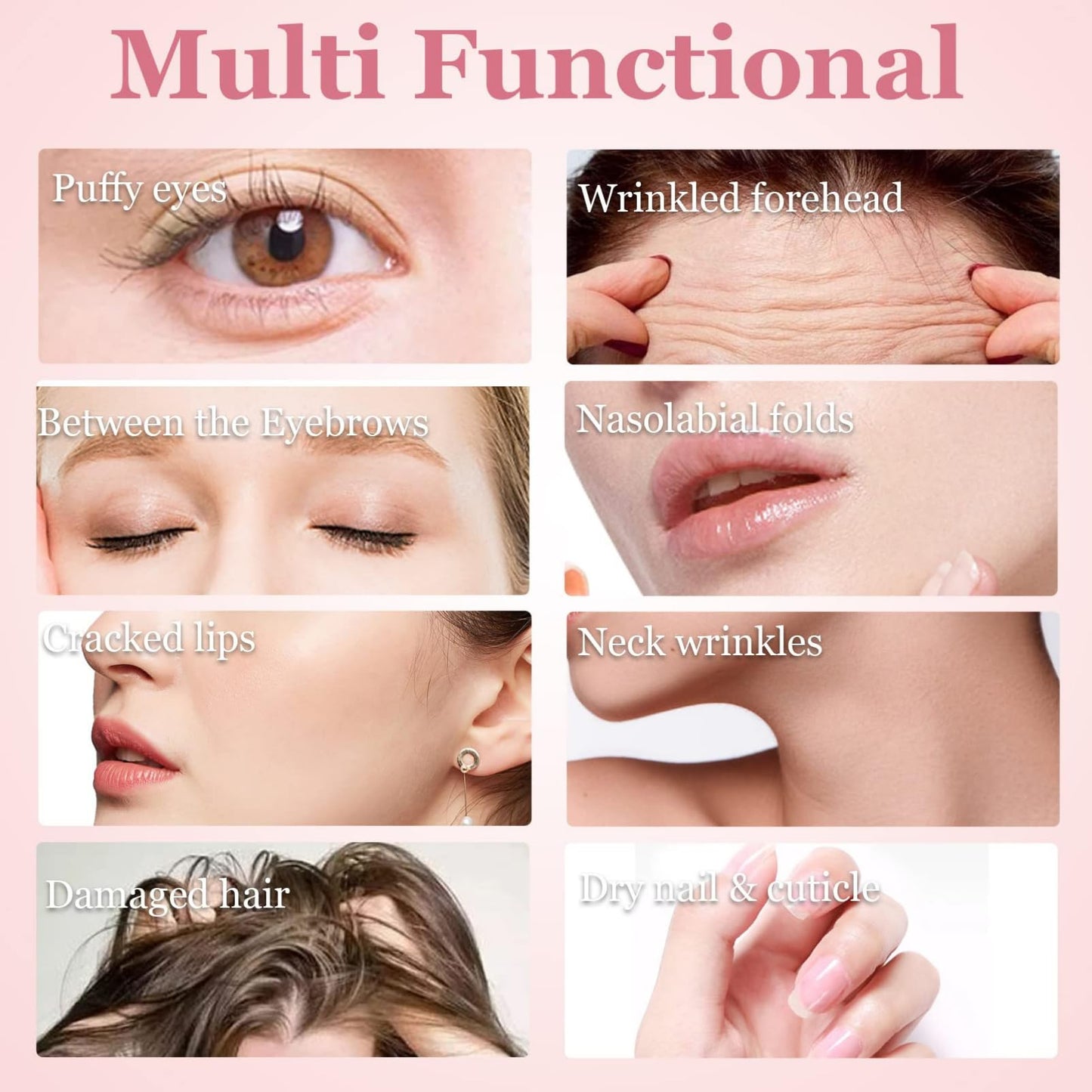 IZBEAUVO 2 PCS Anti-Wrinkle Moisturising Balm Stick, Multi Bounce Stick, Moisturizing Balm for Diminishing Face, Lip,Eye Wrinkles Dry Skin Korean Beauty Facial Moisturize for Face and Body