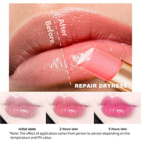 6-Pack Jelly Lipstick Set - Fruit-Infused Color Changing Lip Balm - Peach, Aloe Vera, Strawberry, Blueberry, Avocado & Grape - Long-Lasting, Moisturizing Lip Makeup (6PCS)