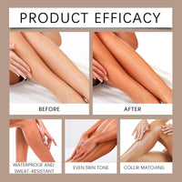 SingHao Leg Makeup Waterproof No Transfer,Vein Cover-Up Cream,Leg Makeup Cover Concealer,Long Lasting Leg and Body Scar Cover Up,Concealer Full Coverage,Body Foundation for Legs,Body Make Up(Wheat Color)