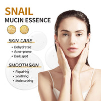 Tongyend Snail Repair Essence, Snail 96% Mucin Power Repairing Essence, Hyaluronic Acid Serum for Face, Hydrating Serum for Face with Snail Secretion Filtrate for Dull & Damaged Skin