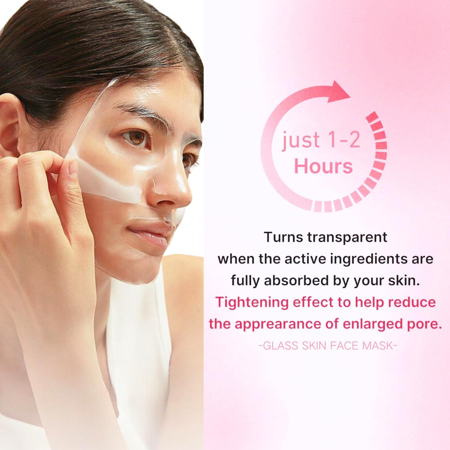 8pcs Glass Skin Mask, Anti Wrinkle Deep Collagen Mask, Skincare, Mothers Day Gifts Idea for mom, Korean Glass Skin Face Mask, Hydrating For Facial Care, Elasticity Improvement, Anti Aging