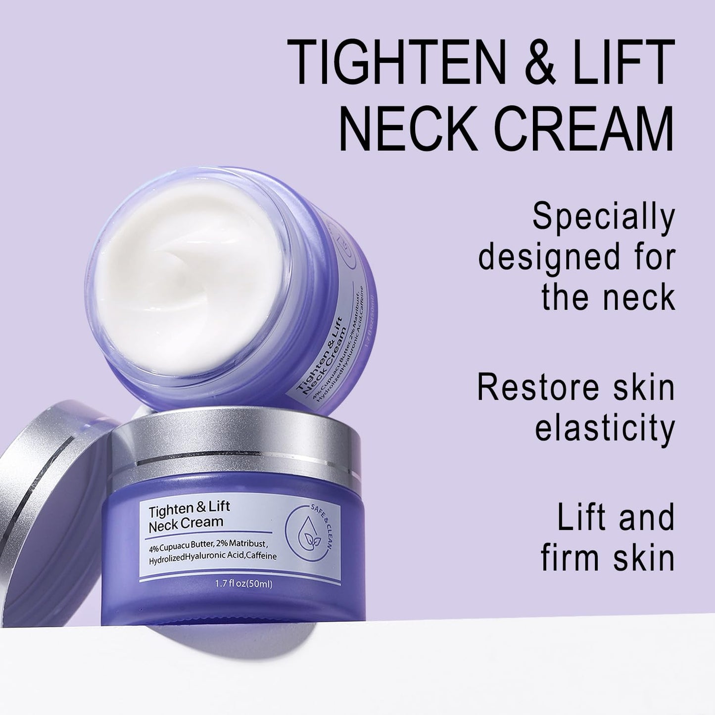 Generic Neck Firming Cream - Best for Tightening Sagging Skin, Tighten and Lift Neck Cream, neck Moisturiser Repair Decolletage Cream, Advanced Neck Cream Moisturizing 50ML.