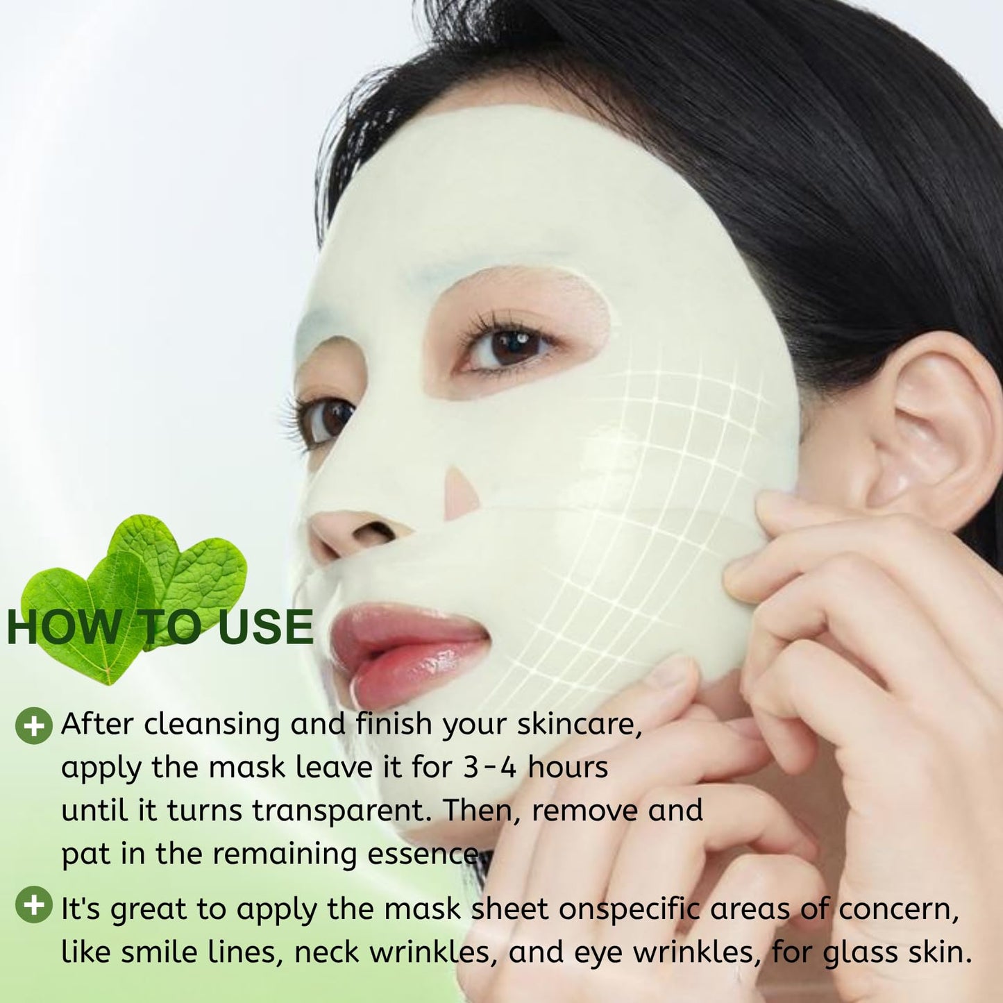 IZBEAUVO 3Pcs Heartleaf 70 Collagen Face Mask, Bio Overnight Sheet Mask for Glass Skin, Color Changing Collagen Gel Mask, Hydrogel Face Masks with Hyaluronic Acid, Deep Hydration, Tightening, Korean Skincare