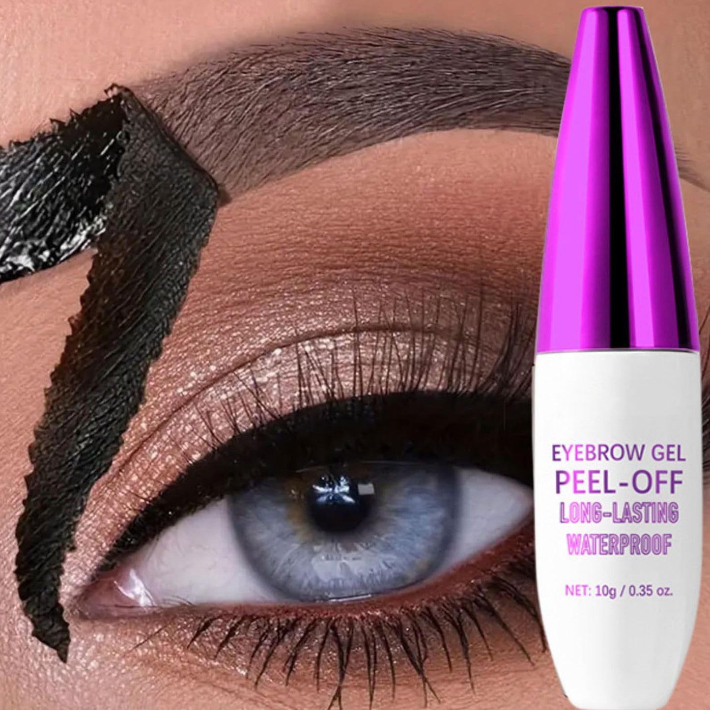 SHEBEEDO Peel Off Eyebrow Tint Gel,Waterproof Long-Lasting Brow Tattoo tint Last 3 Days,Transfer-Resistant Formula Easy Application for Fuller Defined Looking Brows