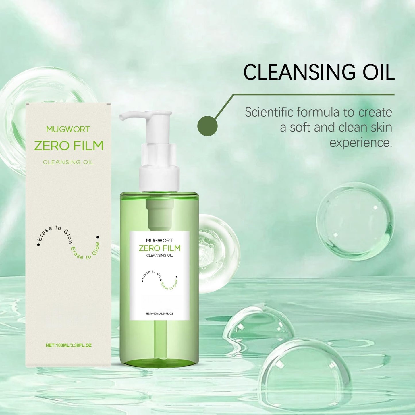 Xinyig 100ml Zero Film Cleansing Oil,Deep Cleansing Oil for Face,Natural Facial Oil Cleanser,Korean Double Cleaning for A Clear, Natural Complexion,Moisturizing Oil Cleanser,Light Cleansingoil for Women