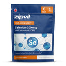 Zipvit Selenium 200mcg with Vitamins A, C, E Pouch. 180 Vegan Tablets. Supports Normal Thyroid, Skin, Hair & Nails, Immune System, and Antioxidant Protection. 6 Month Supply. UK Supplier.