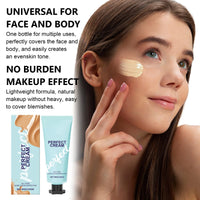 Neyeau 2 Pcs Body Coverage Perfector All Over Complexion Perfector Contains Concealer Brush, Waterproof and Long-Lasting Makeup, Brightens Skin, and Provides Comfortable Skin Feel(80g/Pc)