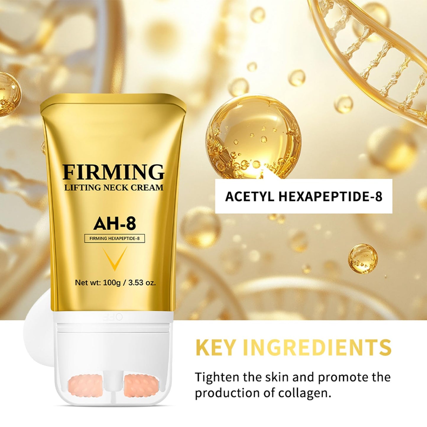 Fashion Base Collagen AH-8 Firming Neck Cream, Retinol Tightening & Lifting Neck Cream