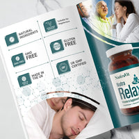 NUTRA Relax - Calming Supplement|30 Tablets | Supporting Relaxation| Containing Chamomile, Lemon Balm, Griffonia| Optimal Tranquility - by NutraVit