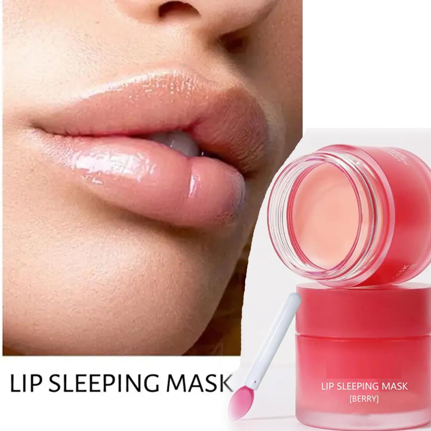 Lip Balm Lip Sleeping Mask Set 4PCS Fruit Moisturizing Lip Mask For Dry Lips Chapped Cracked Dry Lips,Hydrating Lip Balm Repair Protection Gifts For Women &Teenage Girl,8g×4