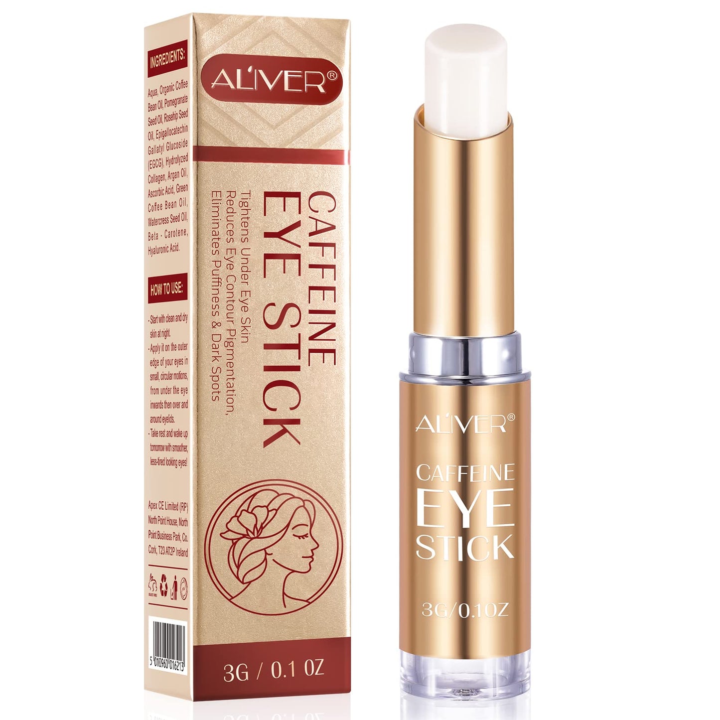 Generic Retinol Eye Stick, Eye Cream For Dark Circles And Eye Puffiness, Hydrates, Firms, Brightens, Fine Lines, For All Skin Types 3G (Caffeine)
