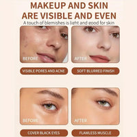 Xinyig 2 In 1 Luxury Anti-Wrinkle Foundation Stick,Makeup Multi-Use Full Coverage Concealer Stic/k,Eraser Foundation Sti/ck With Brush,Cream Foundation With Built-In Brush,Contour S/tick Foundation Sti/ck#2