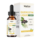VSYLICN 700mg Quercetin Liquid Drops - Quercetin Bromelain Supplements - 5 in 1 with Bromelain Elderberry Vitamin - 4X Stronger Than Pills & Capsules - Immunity Health Respiratory Health Skin Care - 60ml