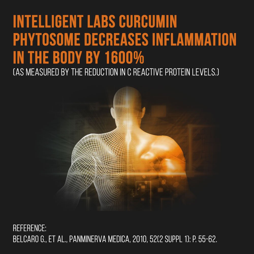 Intelligent Labs Meriva Curcumin Phytosome, 2900% Better Absorbed Than Ordinary Turmeric Curcumin 100% Soy Free, 120 Capsules Per Bottle, Tumeric Curcumin Phytosome Complex (1000mg)