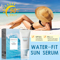 Centella Sun Cream SPF 50, Face Sun Cream SPF 50 For Against UVA & UVB, Korean Sunscreen SPF 50 For Hydrating Suncream Serum, Non Greasy & Refreshing SPF 50 Face Moisturiser, Moisturizing