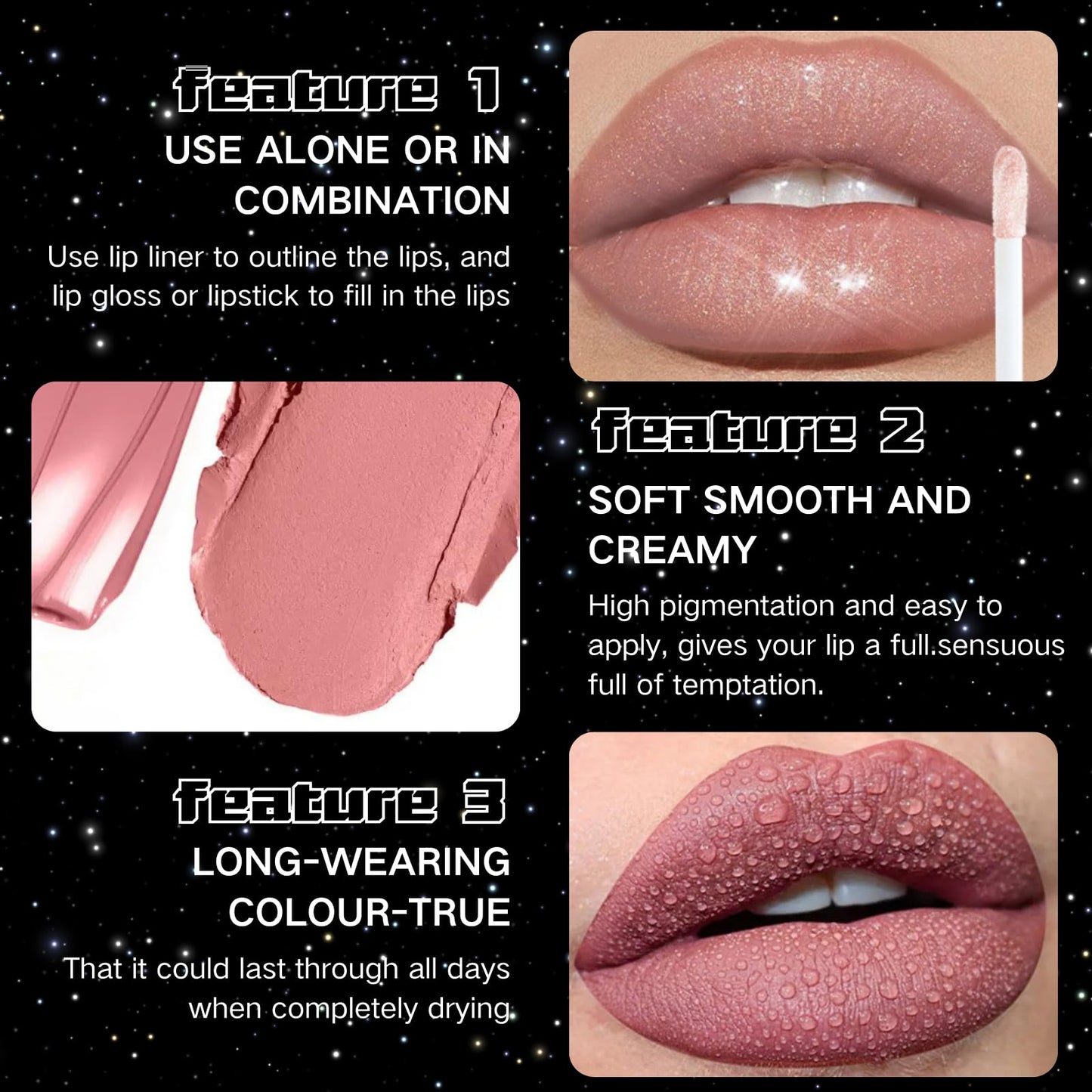 5pcs Lip Liner Lip Gloss Lipstick Set All In One Lip Kit Glitter Lip Gloss Matte Velvety Lip Liner And Lipstick Set High Pigmented Non-Stick Cup Red Lipstick And Liner Set Gift For Girls Lip Set