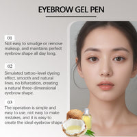 SingHao Brow-Fection Angled Brush Eyebrow Pencil,Natural Shaping Outlining Filling Eyebrow Makeup,Liftique Instant Bro/w Br/ush,Wild Eyebrow Br/ush,Non-Smudged Eye/brow Pen,Eye/brow Stroke Brush(03#Auburn)