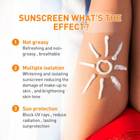 SPF 50 Sunscreen Cream,Sunscreen SPF 50 Face,Ultra Light UV Protetion Suncream,Korean Sunscreen for Men & Women,Waterproof SPF 50 Face Moisturiser,UVA & UVB Protection Suncream,Body & Facial Sunscreen