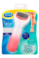 Scholl Velvet Smooth Electronic Foot File, Pink