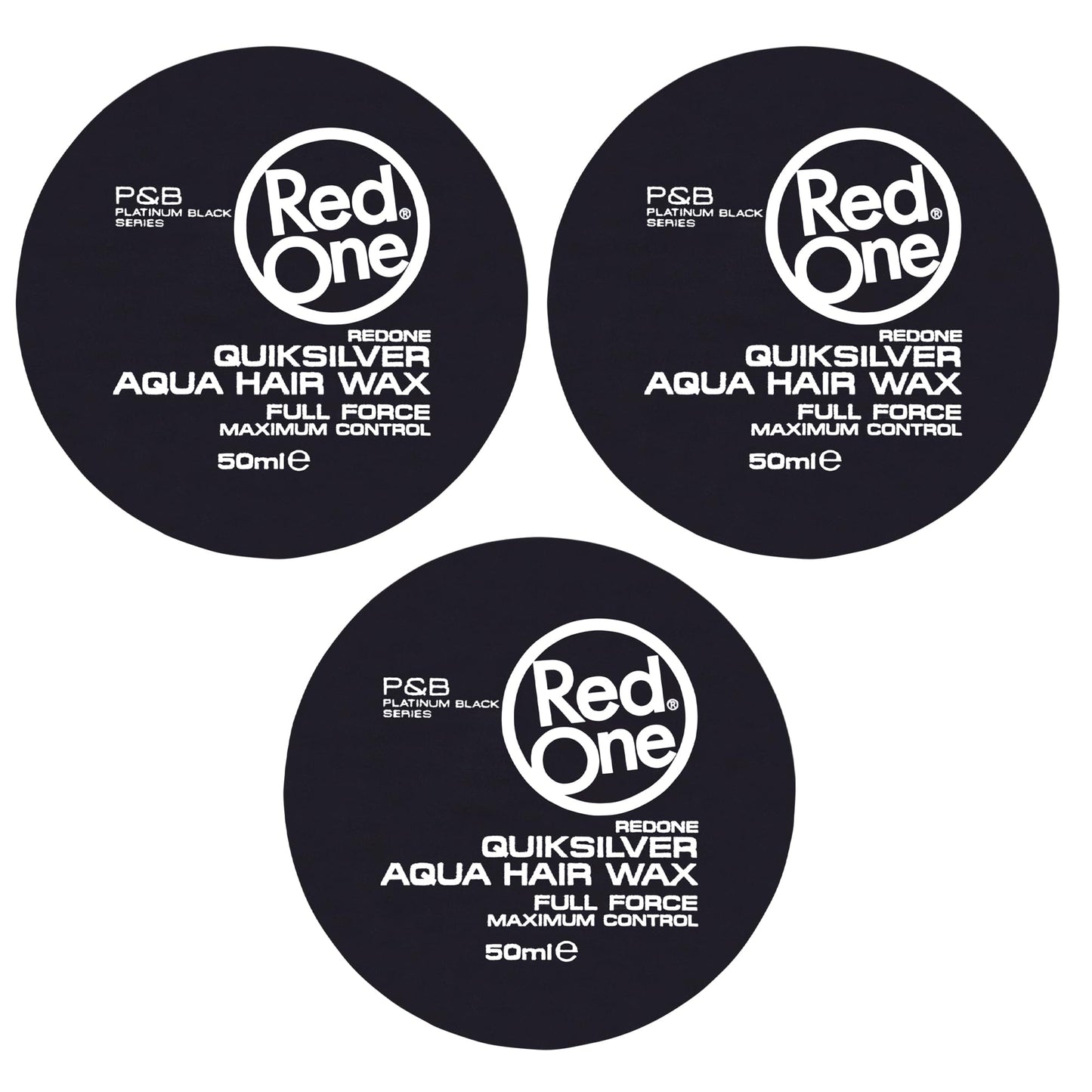 Redone Hair Styling Aqua Wax Grey 3 x 50 ml | Firm Hold | Hair Gel Wax | Ultra Hold | Men & Women Hair Wax | Manol, Mixcherry Scent | Maximum Control