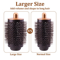 GMHLLES Large Round Volumizing Brush for Dyson Airwrap Attachments,Brush for Dyson Airwrap Accessories, Fluff up and Volumize for Styling Set