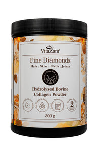 VitaZam Vitazam Fine Diamond Bovine Collagen Powder - Hydrolyzed Type 1 & 3 Collagen Powder Protein Supplement for Healthy Skin, Nails, Bones & Joints - Easy Mixing Vital Nutrients & Proteins