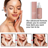 OuXing Sunless Tanning Drops,Enhances Natural Skin Tone Tanning Drops,Body Lotion for Self T/an,Bronzing D/rops,Herbal T/anning Moisturiser,Self Ta/nners Liquid D/rop,Gradual Tan Self Ta/nning Dr/op