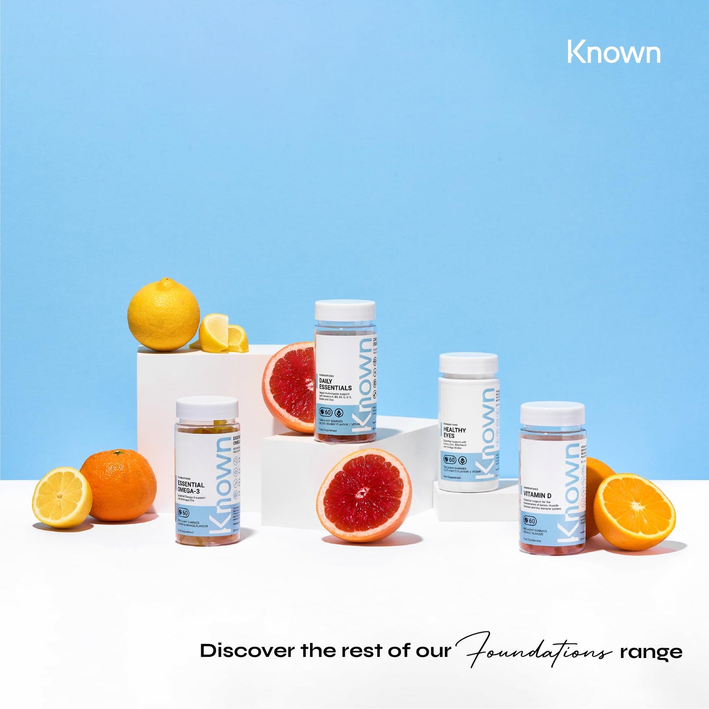 Known - High-Strength 1000mg Vitamin C Gummies - 30 x One-A-Day - Natural Orange Flavour - Immune Support, Antioxidant Protection and Skin Health - Vegan/Halal - Natural Flavour