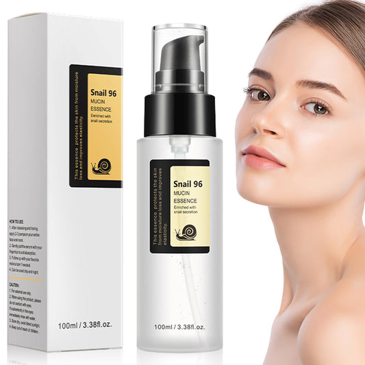 Ledeak Snail Mucin Essence, 96% Hydrating Serum with Hyaluronic Acid, Korean Skincare, Snail Protein Essence, Repairing & Brightening Face Serum for Dull & Damaged Skin,100ml