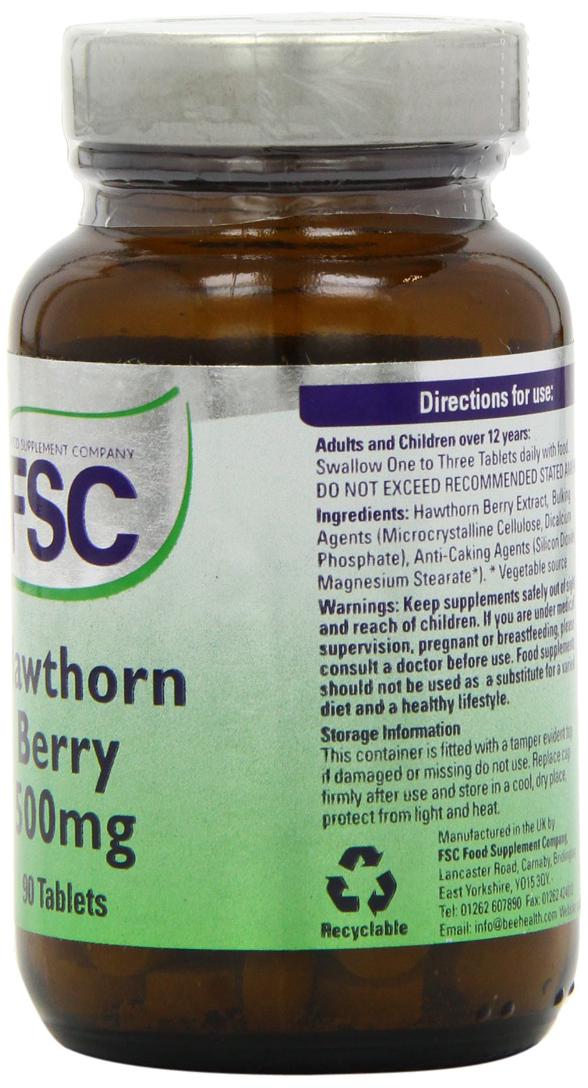 FSC 500mg Hawthorn Berry - Pack of 90 Tablets