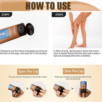 QUIWEN Waterproof Leg Makeup, Long-Lasting Even Skin Colour, 40ml, Set of 2