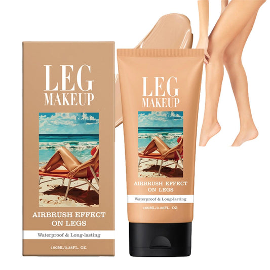 OunTechGlory Leg Makeup Concealer - Full Coverage, Waterproof with No Transfer Formula. Covers Varicose Veins, Scars, Tattoos. Ideal for Mature Skin. Easy Application