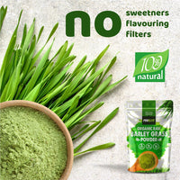 Organic Barley Grass Powder 500g - Certified Organic Grown in EU - 100% Raw Natural Gluten Free Superleaf Superfood Powder for Smoothies & Juices PROELITE