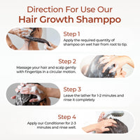 Ayumi Strengthening & Thickening Shampoo For Thin Weak Hair Contains Amla Bhringraj Extracts to Help With Growth Stimulation Delicately Cleanses the Scalp - 1 x 250ml