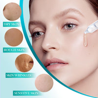 ISBEAUSOLS Hyaluronic Acid Serum 30PCS-Hyaluronic Acid Serum For Face-Anti-Aging for Dry & Sensitive Skin-S-erum Face Skincare for a Rejuvenated Skin-Facial S-erum For Women-Provides Long-Lasting Hydration