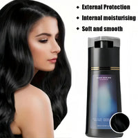 SingHao Polar Hair Dye Shampoo,Hair Care Dye Shampoo,Permanent Hair Dy/e,Colour Shamp/oo to Cover Grey Ha/ir,Natural Ha/ir Dy/e Sha/mpoo,Sh/ampoo for Color Treated H/air,Anti Grey Sha/mpoo#Dark Brown &Black