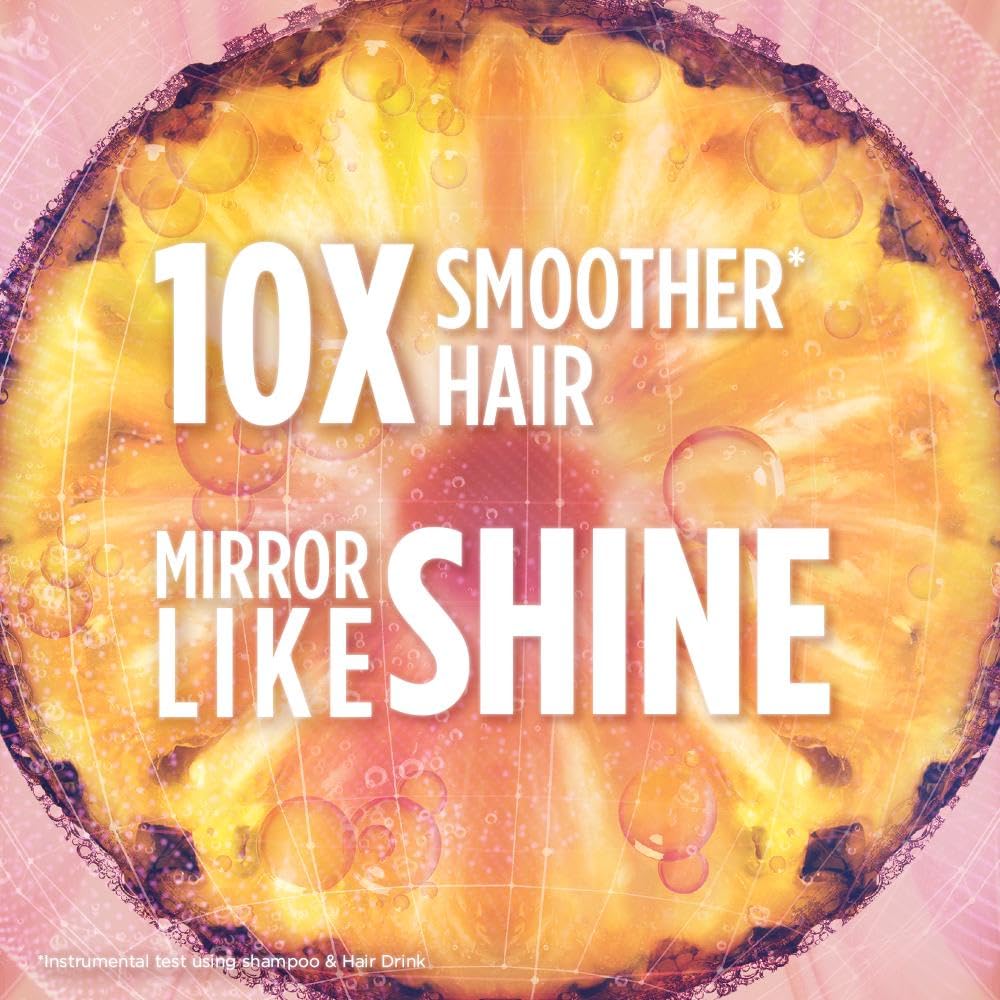 Garnier Instant Lamellar Water, Rinse-Out, Liquid Conditioner, For Long Dull Hair, Ultimate Blends Glowing Lengths Pineapple, Hair Drink, 200ml