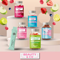 Beauty & Co Hair Gummies with Biotin & Zinc 120 Berry Flavour Beauty&Co. Luscious Locks Gummies - 4 Months Supply (120)