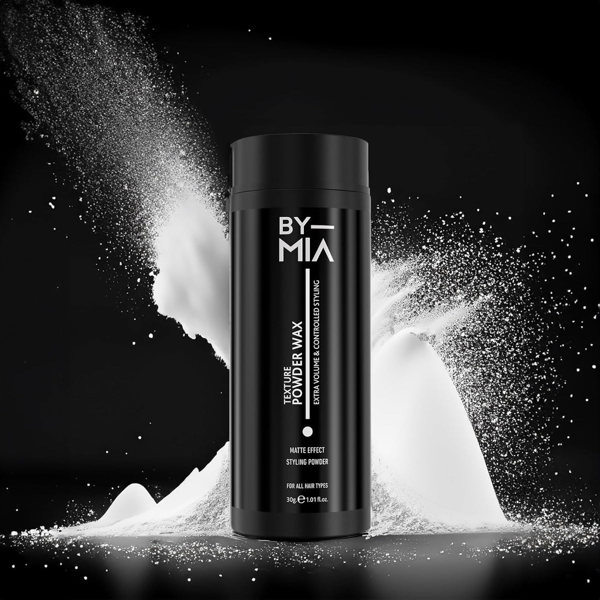 BY MIA Hair Powder Wax for Men 30g | Instant Volume and Matte Finish | Texturizing Styling Powder | Strong Hold | Travel Size | UK Brand