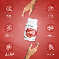 AMBROSIAL Ambrosial Iron Bisglycinate high Absorption Iron Supplements 28mg- Gluten Free Iron Supplements, Tiredness and Fatigue High Strength Iron Tablets | Iron Supplements for Women and Men- 120 Tablets