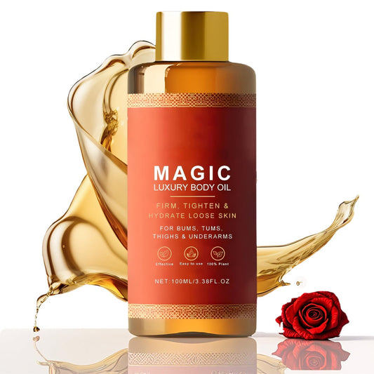 Dabacc 2Magic Body Oil Firming, 100ml Luxury Firming Body Lotion, Magic Massage Oil, Radiant Skin Natural Body Moisturizing Oil for Women