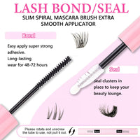 2 Pcs Bond and Seal Lash Glue, Cluster Lash Glue with 72h Hold, Waterproof Bond and Seal for Eyelash Extensions Beginners Self Use at Home - A Surprise Choice