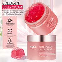 Fashion Base Collagen Jelly Face Serum,Collagen Jelly Cream with Niacinamide & Hydrolyzed Collagen,Korean skincare Face Serum Moisturiser - Boosts Skin's Barrier Hydration and Glow,For All Skin Types(100G)