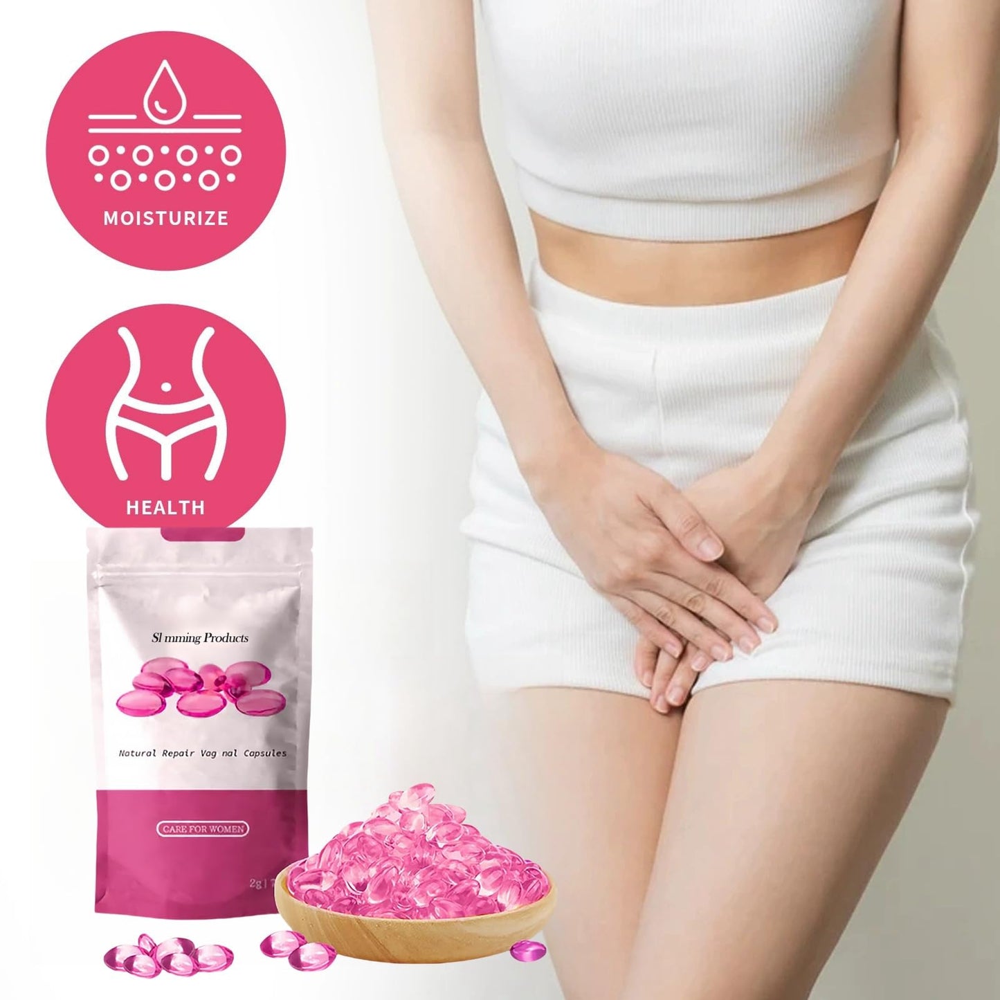 SingHao Natural Repair Vigi/nal Cap/Sule,Vagi/na Tightening Products,Instant Tightening Cap/sules,Firming and Care Vagi/na,Strength Vagi/nal Moisturizer,Revert to Tight and Tender State and Removes Odor