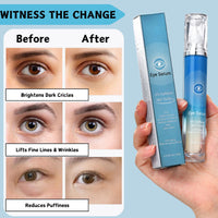 ISBEAUSOLS Eye Serum with 5% Caffeine, Eye Roller for Dark Circles and Puffiness, Caffeine Eye Serum for Fine Lines and Wrinkles, Eye Bags Remover Men & Women, Friendly to All Skin Types, 15ML